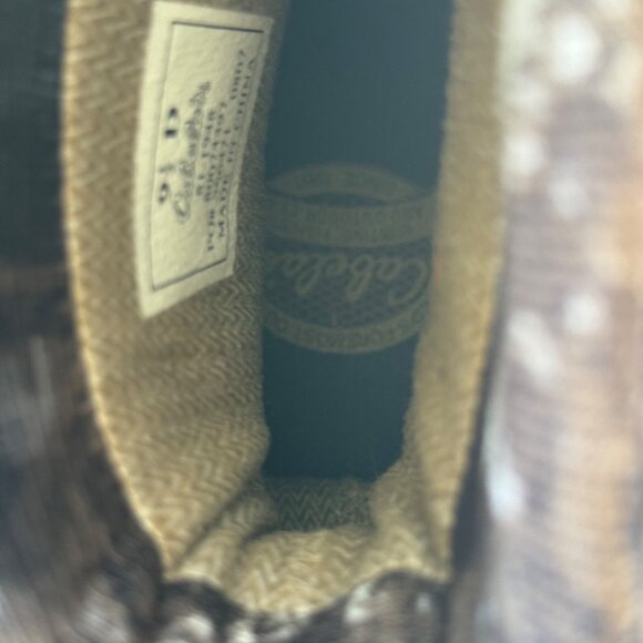 Cabela’s Mens 9.5 D Waterproof Hunting Camouflage Camo Boots Zip Up Lace - Picture 9 of 9